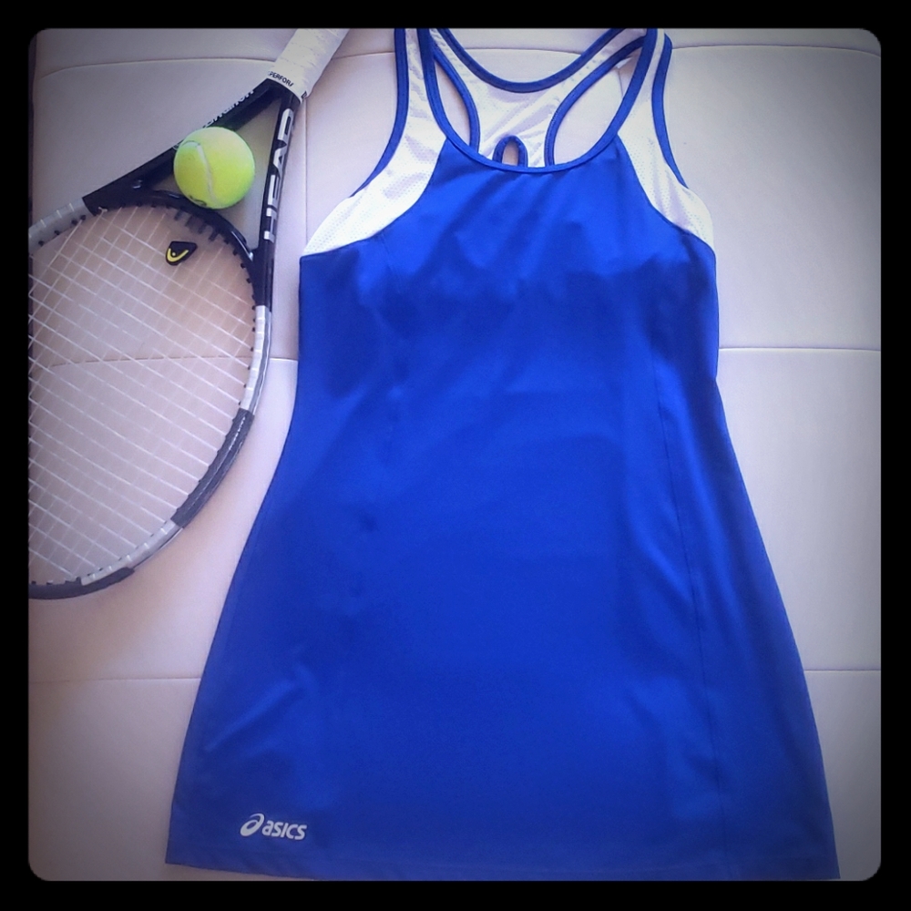 ASICS tennis S blue dress